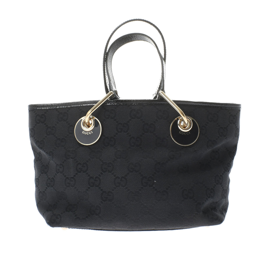 Gucci Mini Black Gold Hardware GG Canvas Handbag